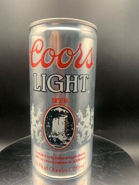 Vintage Beer Can Coors Light Beer Empty Aluminum Can